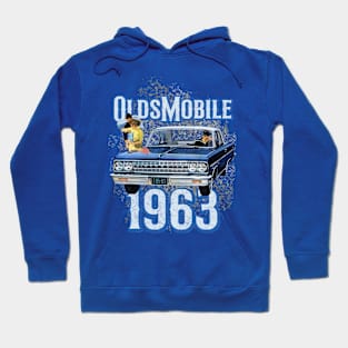 Blue Oldsmobile 1963 Hoodie